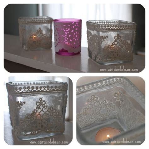 Diy Lace Doily Candle Holders Great T Idea Pinned By A Bird And