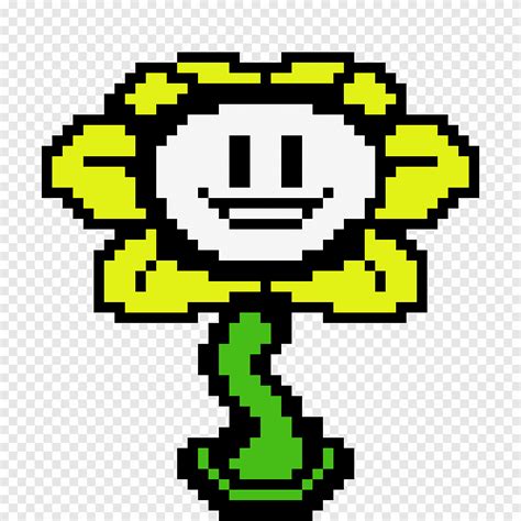 Free Download Undertale Pixel Art Flowey Flower Bones Text Bead