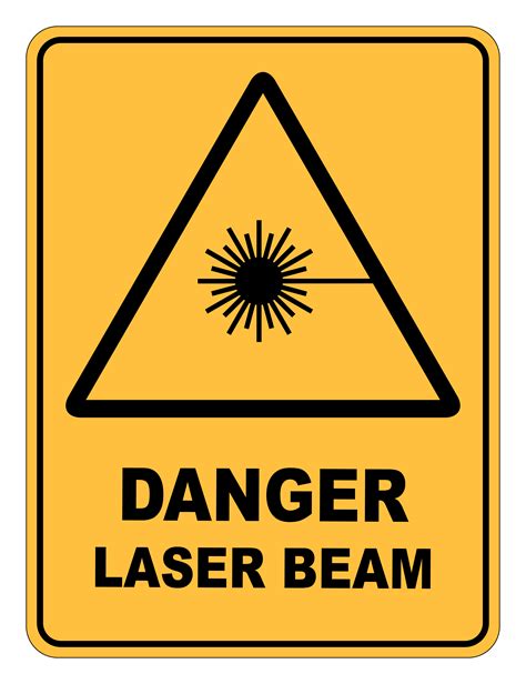 Danger Laser Beam Warning Safety Sign - Safety Signs Warehouse