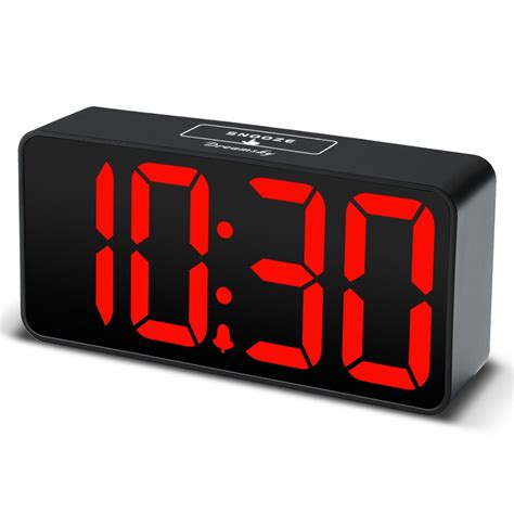 Dreamsky Compact Digital Alarm Clock With Usb Port For Charging