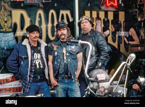 Bikers In Front Of A Bar During Bike Week In Daytona Beach Florida Usa