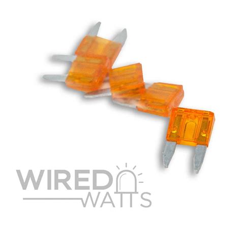 5 Pack Of 5 Amp Mini Blade Fuses Wired