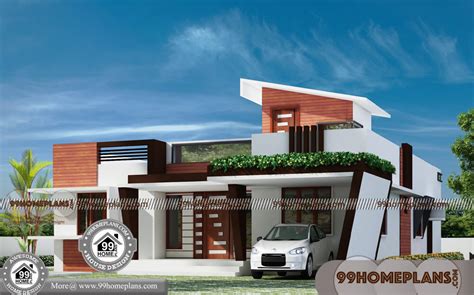 Single Floor Contemporary House Design 70 3d Elevation Of House Idea