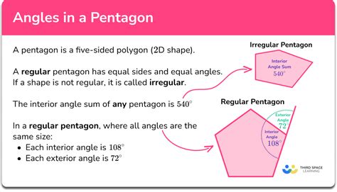 Angles In A Pentagon Gcse Maths Steps And Examples