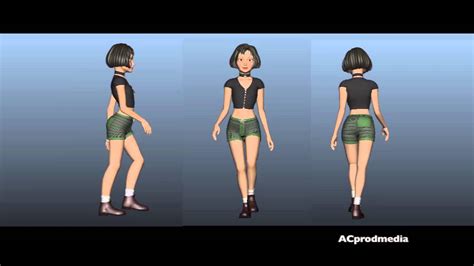 Girl Animated Person Walking