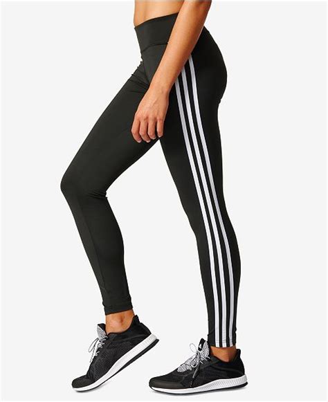 Adidas Climalite® D2m Three Stripes Long Leggings And Reviews Pants