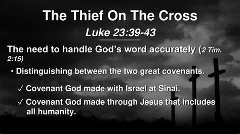 The Thief On The Cross Luke 23 Ppt Download