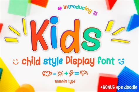 Kids Font By Numnim · Creative Fabrica