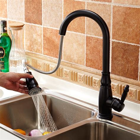 Best pull down kitchen faucet reviews (editors' picks). HAIFUAN Solid Brass Pull Out Spray Single Handle Kitchen ...