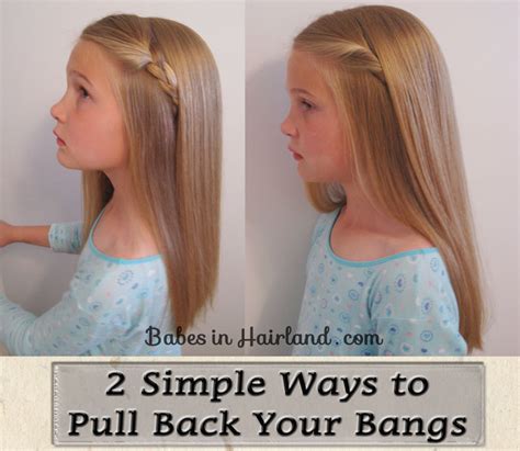 Simple Ways To Pull Back Bangs Babes In Hairland