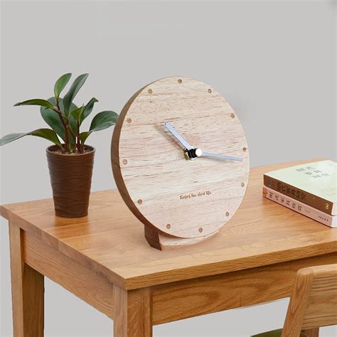 68 Inch Simple Modern Solid Wood Clock Wall Clock Dual Desktop