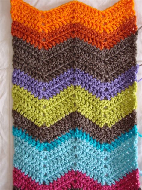 Crochet In Color Chevron Scarf Pattern