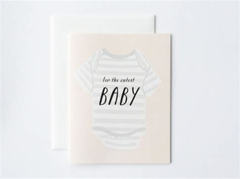 Baby Onesie Card Baby Card New Baby Card Etsy