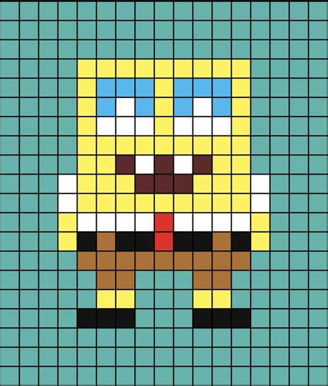 SpongeBob Pixel Art Pixel Art Spongebob Art Films