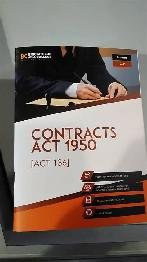 (2) nothing herein contained shall affect any written law or any usage or custom of trade, or any incident of any contract, not inconsistent with this act. BACstore - The new version of the Contracts Act 1950 ...