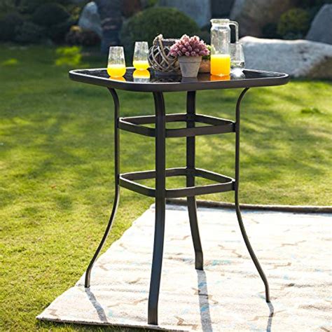 Buy Lokatse Home Bar Height Counter Tall Patio Table Outdoor Bistro