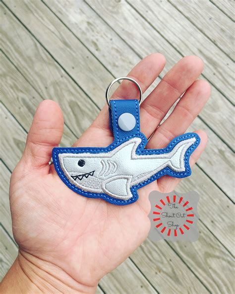 Shark Keychain Shark Key Chain Shark Keyring Shark Keyfob Etsy