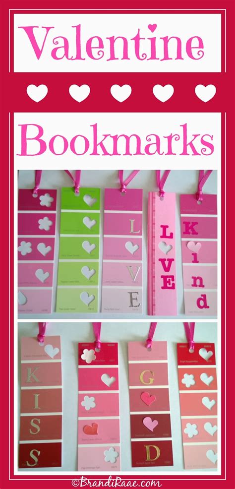 Brandi Raae DIY Valentine Bookmarks