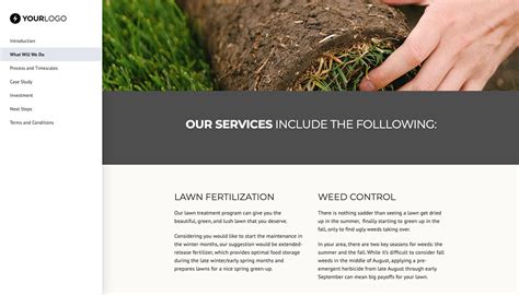 This Fully Customizable Lawn Maintenance Proposal Template Is Suitable