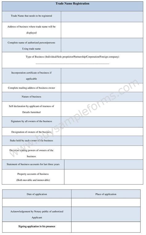 We did not find results for: Trade Name Registration Form - Trademark Registration ...