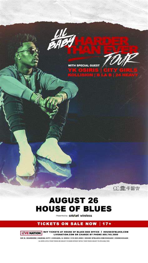 Lil Baby Harder Than Ever Tour Live August 26 At Hob Ticket Giveaway