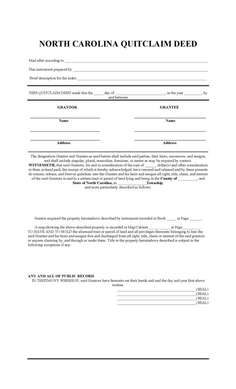 Quit Claim Deed Form Word Document Hot Sex Picture