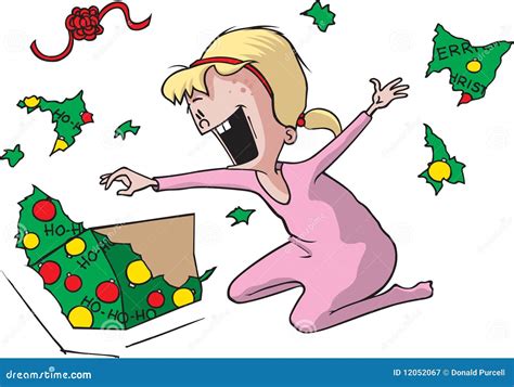 Unwrap Present Clipart