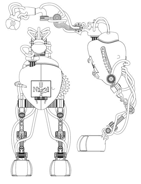 Steampunk Robot Nigel Free 3d Model Mb Dwg Free3d
