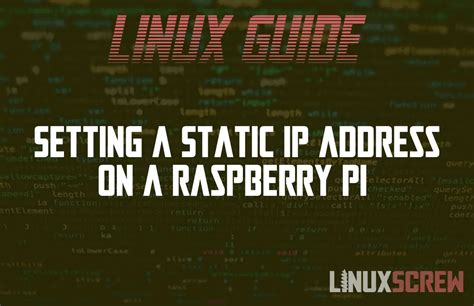 Tutorial Raspberry Pi Part I Setting Ip Address Raspberry Pi Secara