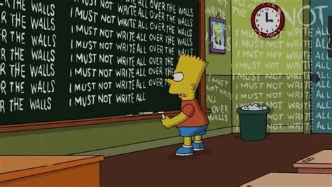 Bart Simpson Chalkboard Writings Part 2 Gallery Ebaums World