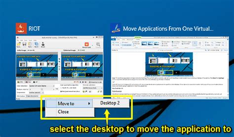Move Applications From One Virtual Desktop To Another In Windows 10