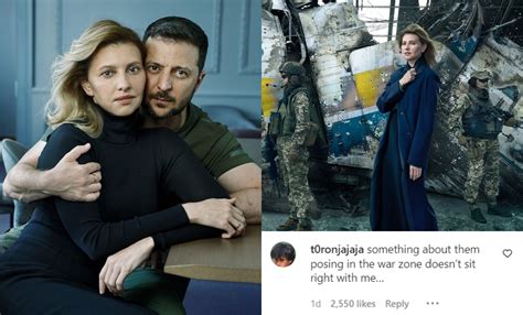 ukraine president volodymyr zelensky and wife posing in the war zone doesn t sit well with