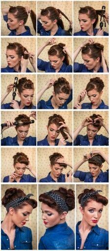 8 Best 1950s Hairstyles For Long Hair Ideas Pin Up Hair Retro