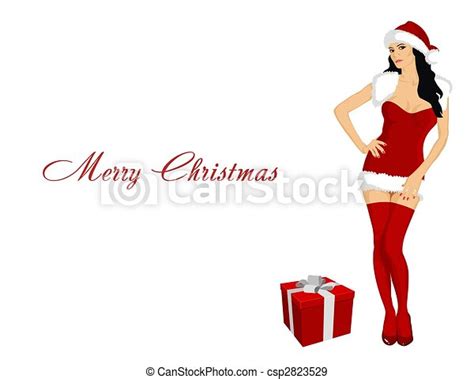Stock Illustration Of Sexy Santa Claus Illustration Of Sexy Christmas