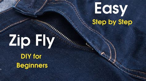 Sewing Jeans Zipper Fly Tutorial Easy Zip Fly Diy Stitching Mall