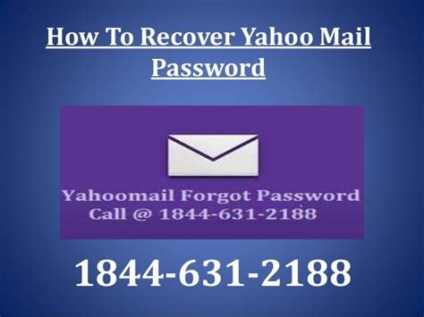 How To Recover Yahoo Mail Password
