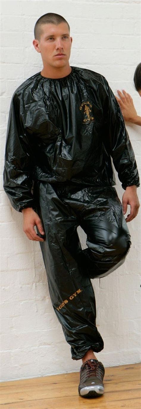 guys in sauna suits