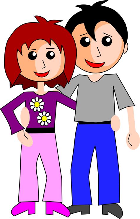 Cartoon Love Couple Png Images Ajor Png