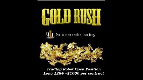 Trading Live With Robot Gold Rush Still Open Position Youtube