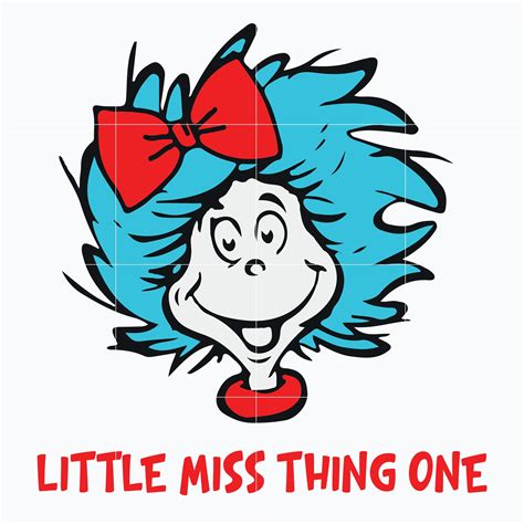 Little Miss Thing One Svg Dr Seuss Svg Png Dxf Eps File