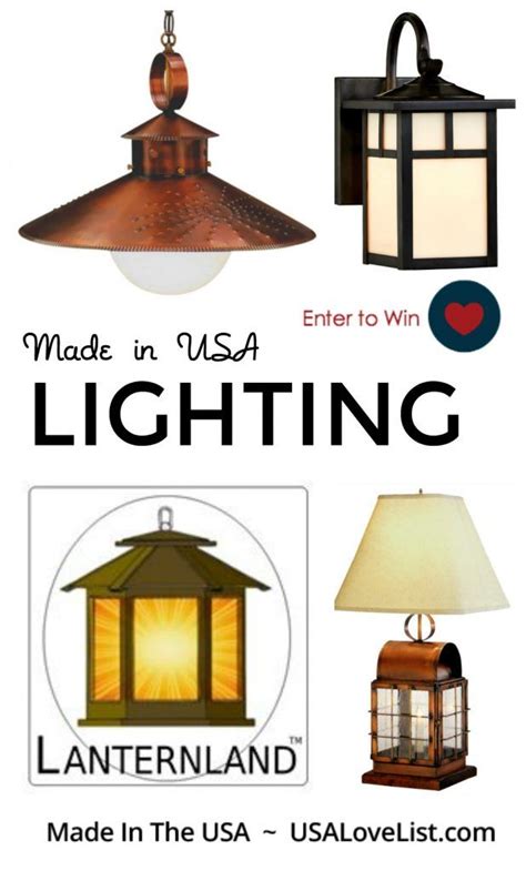 Giveaway American Made Lighting By Lanternland • Usa Love List How