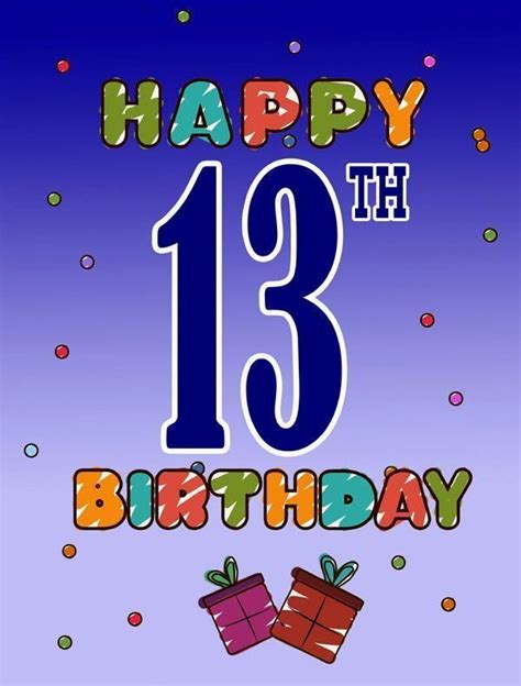 Happy 13th Birthday Images 💐 — Free Happy Bday Pictures And Photos