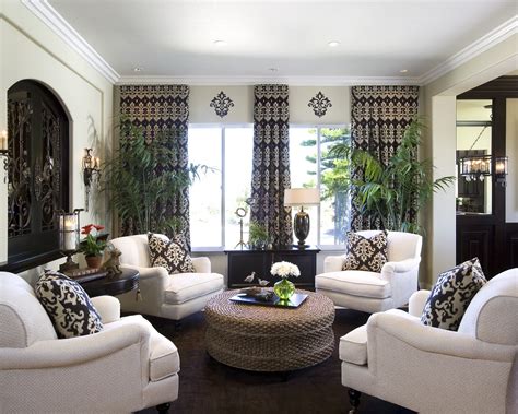 Modern Traditional Home Living Room Robeson Design San