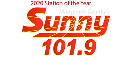 2020 Station Of The Year Marquette County Sunny 1019 Logo Sunny 101