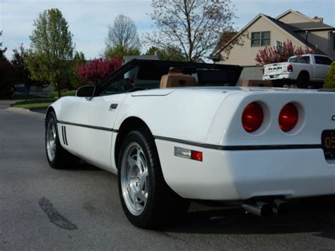 1990 Chevy Corvette Convertible Auto Whitewhite Tan Summer Fun For