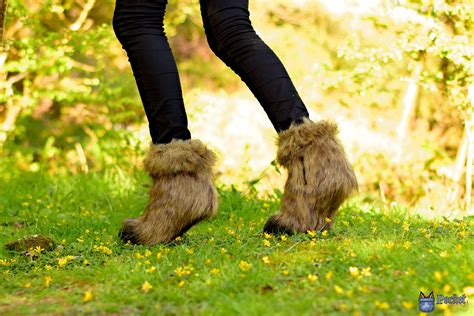 Hooved Goat Boots Faun Satyr Faux Fur Covered Shoes With Etsy