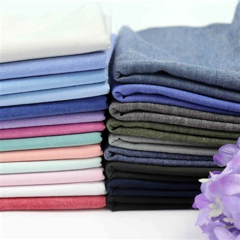 Soft Pure Color Oxford Cloth Polyester Cotton Yarn Dyed Fabric Sewing
