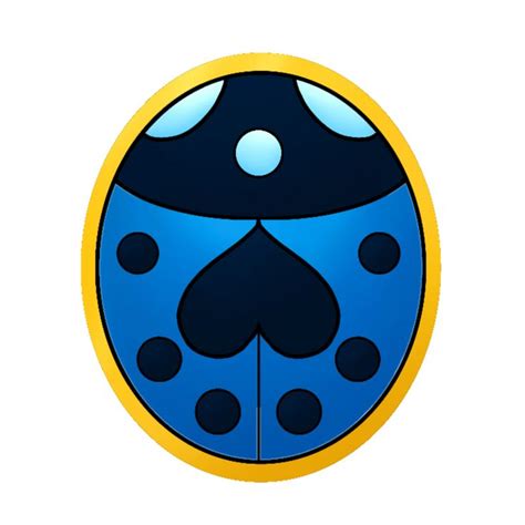 Giorno Giovanna Ladybug Blue Sticker By Moachoa White Background 3