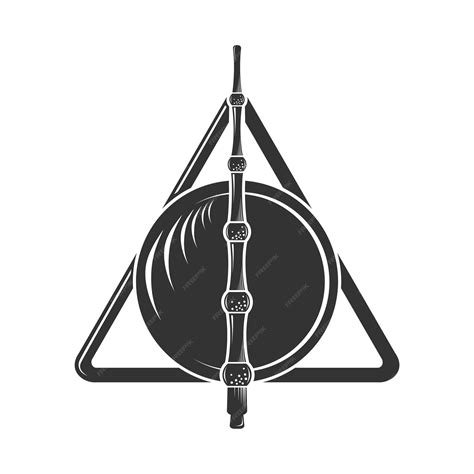 Premium Vector Deathly Hallows A Symbol From The Harry Potter Book A