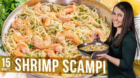 Minute Shrimp Scampi Youtube Shrimp Scampi Stay At Home Chef How To Cook Shrimp